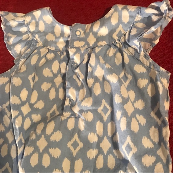 18 mo Carter’s Blue/White Print Romper - Picture 3 of 6